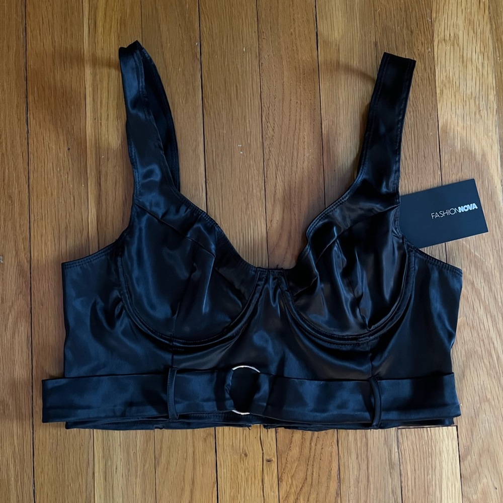 Fashion Nova Satin going out top